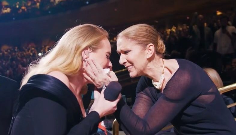 Adele Comemora Visita Surpresa de Céline Dion em Show em Las Vegas